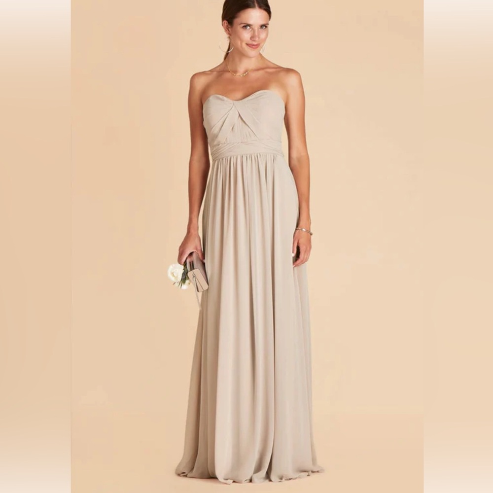 Elegant Cream Strapless Dress